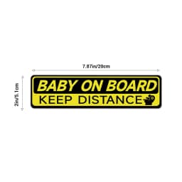 Baby On Board Magnetic Reflective Sticker for Car Safety Warning Reflector Tape Decal Car Accessories Exterior Reflector Sticker