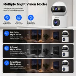 Lenovo 10MP HD Security IP Camera 5G WiFi Surveillance Camera Dual Lens 5X Zoom AI Tracking Home Indoor CCTV Camera Baby Monitor