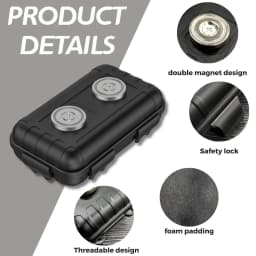 Magnetic Keychain Storage Box Under The Car Multifunctional Hidden Waterproof Key Bag Spare Key GPS Locator Magnetic Storage Box