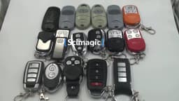 2pcs Garage Remote Control Compatible With NICE FLO1 FLO2 FLO4 433MHz Fixed Code