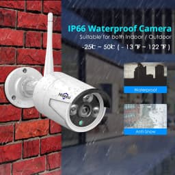 Hiseeu 3MP/5M Wireless IP Camera 3.6mm Lens Waterproof Security WiFi Camera for Hiseeu Wireless CCTV System Kits IP Pro APP View