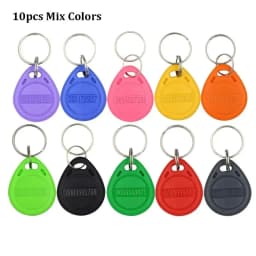 10/20pcs 125KHz Read-Only RFID TK4100 EM4100 Proximity Keyfobs Smart Secure Door Entry Access Control ID Keychain Token Tag