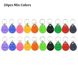 10/20pcs 125KHz Read-Only RFID TK4100 EM4100 Proximity Keyfobs Smart Secure Door Entry Access Control ID Keychain Token Tag