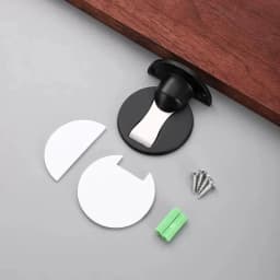 Invisible Magnetic Door Stopper Stainless Steel Punch-free Windproof Mechanical Self-locking Door Stop Door Stopper