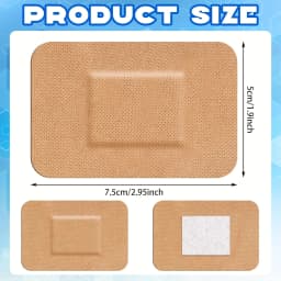 50pcs Large Bandages 3 x 4 Inch Wound Care Elastic Bandages Latex-Free Fabric Bandages for Wound Care and Protection Large Banda