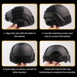 Tactical MICH2000 Helmet Side Guide Rail ARC Helmet Mount Rail Hunting Cycling Airsoft Mich 2000 Helmet Adaper Accessories