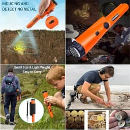 New 2024 Handheld Metal Detector GP Pointer Precise Positioning Treasure Hunt Waterproof Locator Pole LED Light