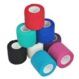 1Roll 2.5/5/10cm*4.5m Gauze Medical Bandage Self-adhesive Breathable Elastic Bandages for Sports Fixing Finger Wrist Leg