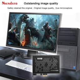 Ezcap 324B PCIe HDMI Video Game Board Capture Card Switch Loop 4K 30fps HDMI Video Capture TV Tuner Recording for Laptop PC