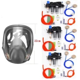 High Quality 6800 Air-Supply Full-Face Mask Gas 4in1 Industrial Respirator System Mask Multifunctional Respirator