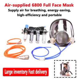 High Quality 6800 Air-Supply Full-Face Mask Gas 4in1 Industrial Respirator System Mask Multifunctional Respirator
