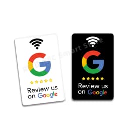 Google Review NFC Card Increase Your Reviews PVC Material Standard Card Size Google Tap To review Cards