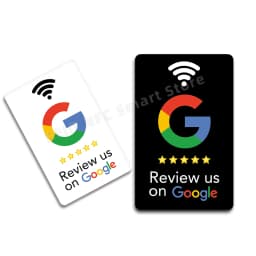 Google Review NFC Card Increase Your Reviews PVC Material Standard Card Size Google Tap To review Cards