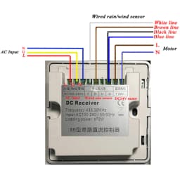 AC To DC 24V Switch Motor Electrical switch Window Opener Transformer Optional remote Wall Mounted Toggle Panel