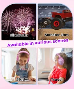ZOHAN Kids Ear Protection Earmuffs Safety Hearing Ear Muffs Unicorn Noise Reduction Headphones Children Protective Ear Cover