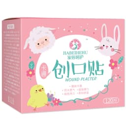 120pcs Cartoon Waterproof Wound Bandages for Kids First Aid Children's Plaster Wraps Non-Toxic Fun Designs for Safe Healing
