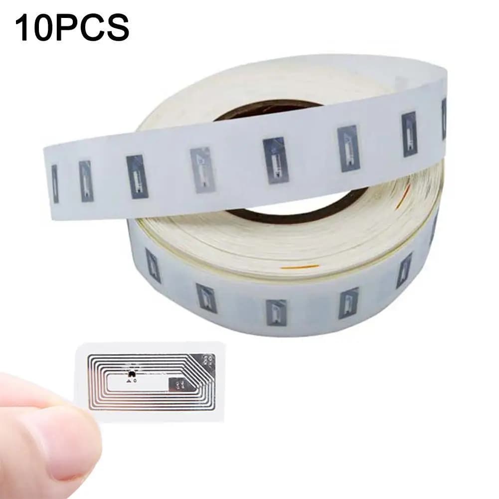 10Pcs NFC Chip Ntag213 Sticker Wet Inlay 11x21MM 13.56MHz Label Tag 213 Anti-counterfeiting Label Electronic Label