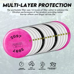 Lots of Painting Spray Industry 2091/2097 Particulate filter P100 for 3m 6800 7502 6200 Series Respirator Dust Mask