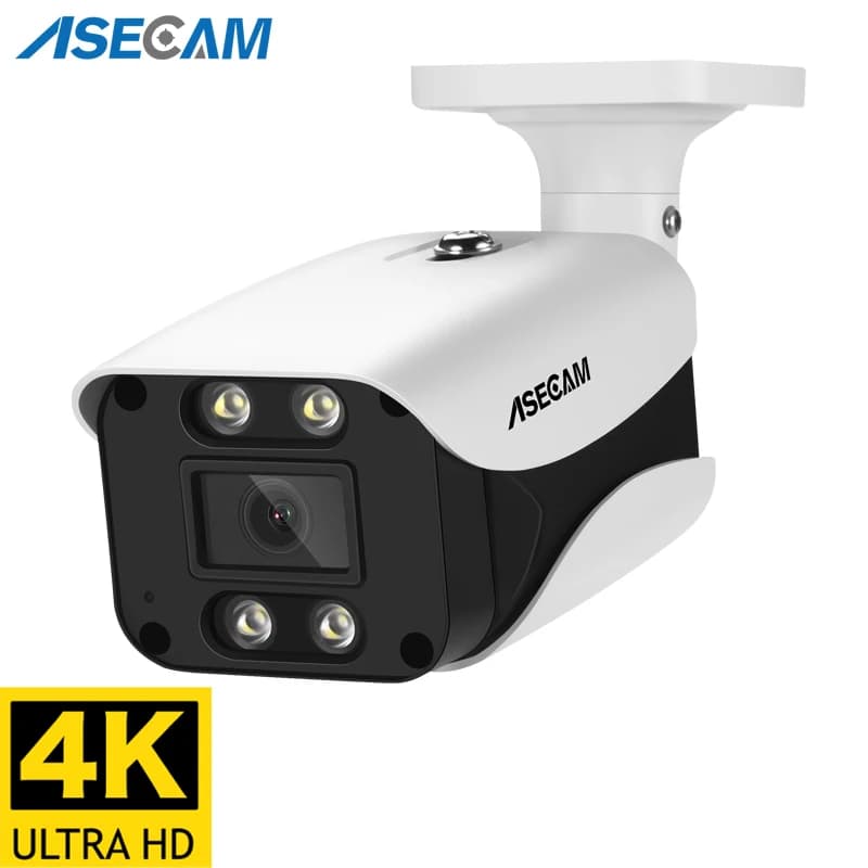 8MP 4K IP Camera Outdoor H.265 Onvif Bullet CCTV Array Night Vision IR 4MP POE Video Security Camera
