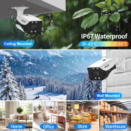 8MP 4K IP Camera Outdoor H.265 Onvif Bullet CCTV Array Night Vision IR 4MP POE Video Security Camera