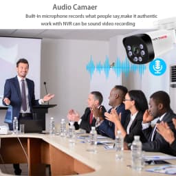SIMICAM 4K Poe Camera With Audio 48V POE/DC 12V 4MP/5MP/8MP Super HD Infrared Night Vision Bullet Video Surveillance for Nvr