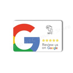 NFC Review us on Google Reviews NFC Tap Cards NT/AG215 504bytes 13.56MHz Social Media Google Reviews Cards NFC Business Card