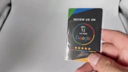 NFC Review us on Google Reviews NFC Tap Cards NT/AG215 504bytes 13.56MHz Social Media Google Reviews Cards NFC Business Card
