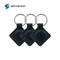 10pcs T5577 EM4305 blank key tag chip card tag leather key RFID tag replicable EM4100 125khz card proximity token key card