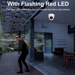 1PC Fake Camera LED Light Simulation Camera Dome Camera Realistic Dummy Fake Security Monitor Camera Surveillance Security