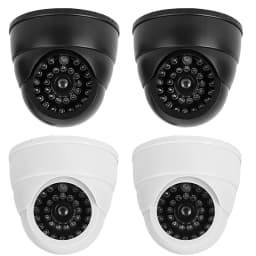 1PC Fake Camera LED Light Simulation Camera Dome Camera Realistic Dummy Fake Security Monitor Camera Surveillance Security