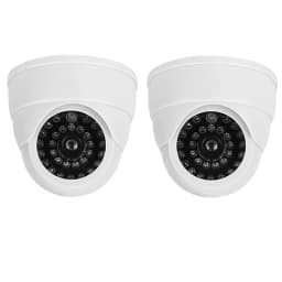 1PC Fake Camera LED Light Simulation Camera Dome Camera Realistic Dummy Fake Security Monitor Camera Surveillance Security