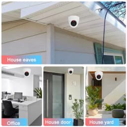 1PC Fake Camera LED Light Simulation Camera Dome Camera Realistic Dummy Fake Security Monitor Camera Surveillance Security