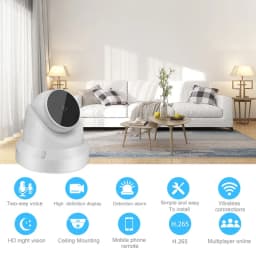 3MP V380 Pro App WiFi IP Camera 10x Zoom Smart Home Security Night Vision Indoor Wireless Celling Mount CCTV Dome Camera
