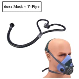 Model Y 40mm Universal Breathing Tube Connectable Gas Mask Airway Gas Mask Airway Rubber Trigeminal Tube For 6200/7502/6800