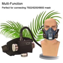 Model Y 40mm Universal Breathing Tube Connectable Gas Mask Airway Gas Mask Airway Rubber Trigeminal Tube For 6200/7502/6800