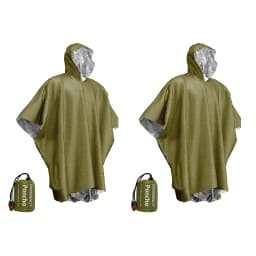 Emergency Waterproof Raincoat Aluminum Film Disposable Poncho Warm Thermal Rainwear Blankets Survival Tools Camping Equipment