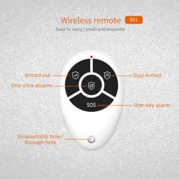 Staniot High Quality Portable 4 Keys Wireless Remote Control for Remotely Arm/Disarm Tuya Smart Home Security Alarm Systems
