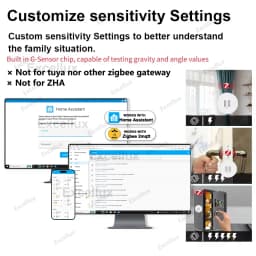 ZigBee Smart Vibration Sensor Tilt Detector Monitor App Control Security Protection Zigbee Sensor Motion ShockAlarm Support Z2M