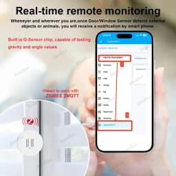 ZigBee Smart Vibration Sensor Tilt Detector Monitor App Control Security Protection Zigbee Sensor Motion ShockAlarm Support Z2M