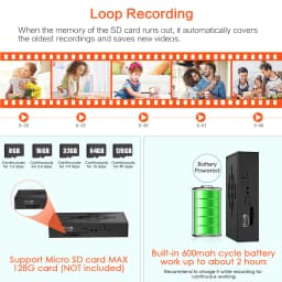 4K DIY Wireless WiFi Camera Mobile APP Remote Viewing Built-in Battery 1080P Pixel Security Network IP Camera 2.0MP