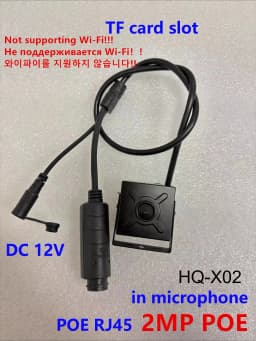 5MP 2MP HD Video Surviallance P2P Pin-Hole POE Mini Wireless Wifi Ip Camera RTSP with Micro Sd Card Slot IP Cam WIFI Audio