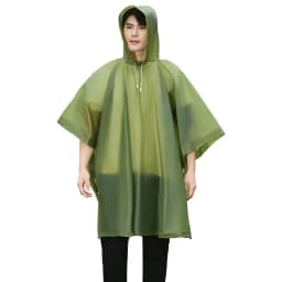 Cape Raincoat Long Transparent Thick Men's and Women's Single Use Adult Large Portable Mountaineering Travel Raincoat Waterproof
