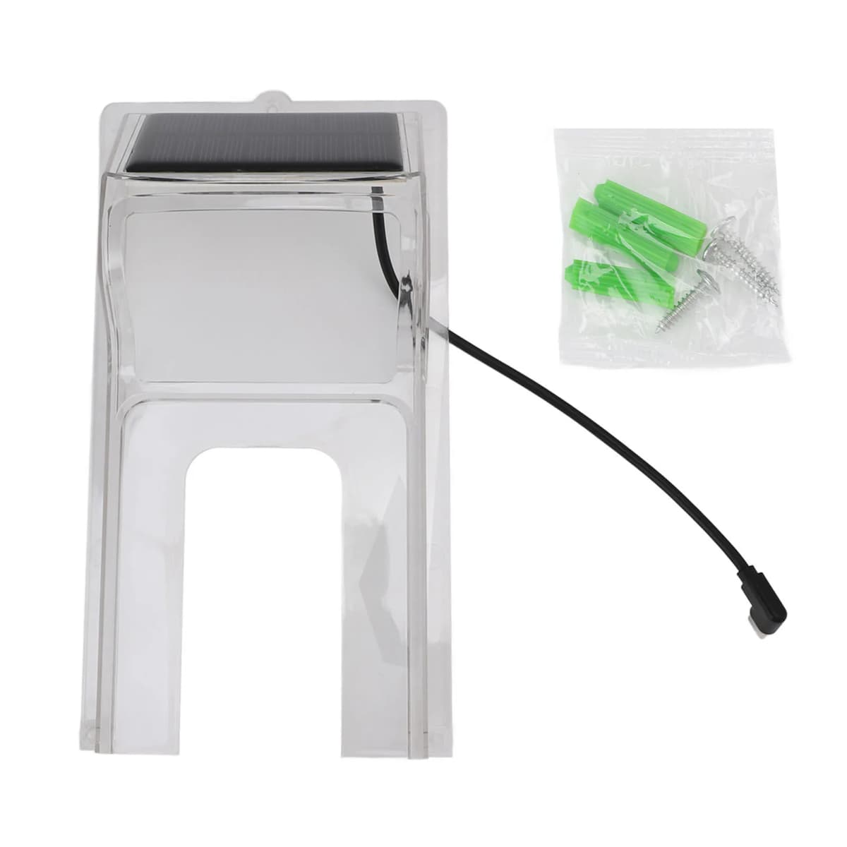 Transparent Plastic Doorbell Rain Cover Doorbell Rain Cover Transparent Plastic ABS Weatherproof Solar Powered Door Cover