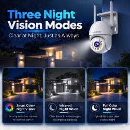 Lenovo 5MP Outdoor IP Camera IP66 Waterproof WiFi Two-Way Audio Security Surveillance Camera Motion Alarm HD Color Night Vision