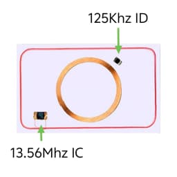 10Ps Dual Frequency 13.56Mhz 1K UID CUID+125Khz T5577 ID Card Rewritable Replicable Composite Tags for Copy Clone Backup Copier