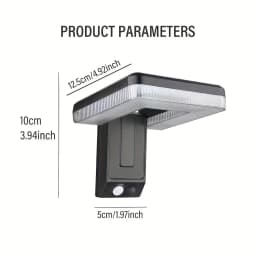 Foldable LED 120° Solar Light Outdoor Wall Lamp Security Waterproof Spotlights Lamp Motion Sensor 3 Modes Street Light Garden
