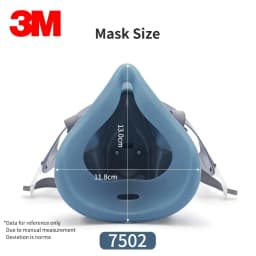10Pcs 3M 7502 Gas Mask Chemical Respirator Protective Mask Industrial Paint Spray Can Matched with 6000 Filter Anti Organic Gas