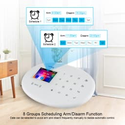 KERUI Home Security Protection WIFI GSM Alarm System Kit Works with Tuya Support Alexa with Door Opening Sensor Motion Detector