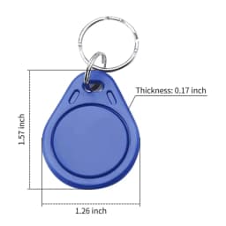 50pcs UID Changeable RFID Key Fobs 13.56MHz Rewritable 0 Block Duplicate NFC Tag Keychains IC Copy Card for Access Control Clone