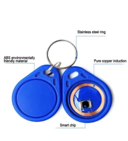 50pcs UID Changeable RFID Key Fobs 13.56MHz Rewritable 0 Block Duplicate NFC Tag Keychains IC Copy Card for Access Control Clone